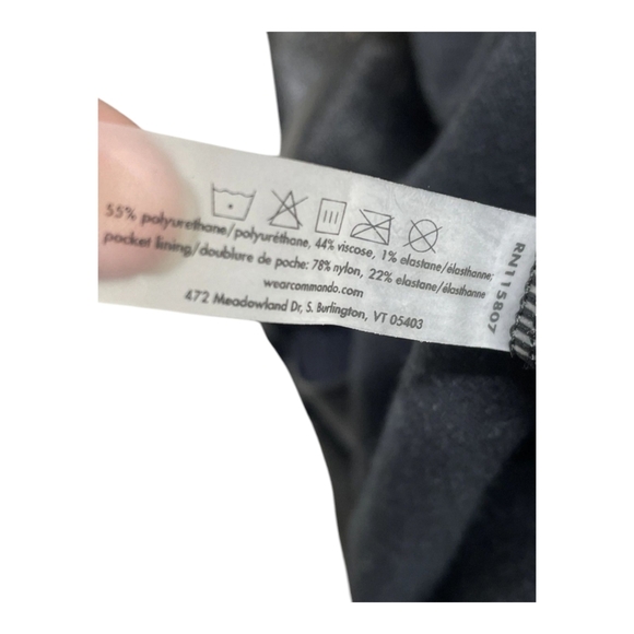 Commando Faux Leather Jogger - SLG45 Black Size Large - Picture 6 of 9